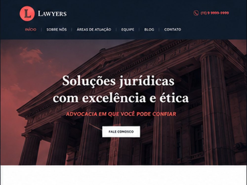 Advocacia — Layout Alternativo